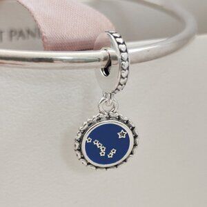 Pandora Alaska TOTEM & ALASKA FLAG Dangle Charm S925 Silver with box